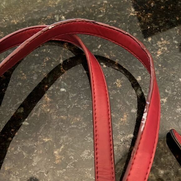 *Tommy Hilfiger* Ruby Red Monogram Shopper Handbag Tote - Picture 13 of 14